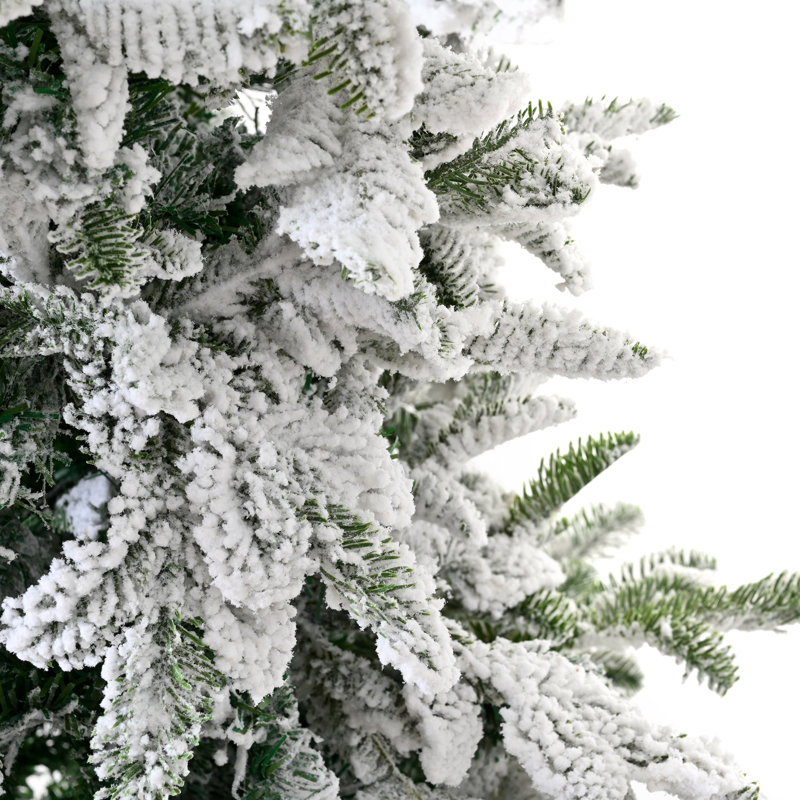 Arbre de Noël articulé enneigé 8 pi, 8'