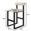 Tabouret de bar et de comptoir rembourré avec base en bois Brayden-622170336-622170339-622170350