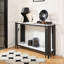 Console à 2 niveaux, table de canapé de salon, table d'entrée étroite moderne, table de canapé derrière
