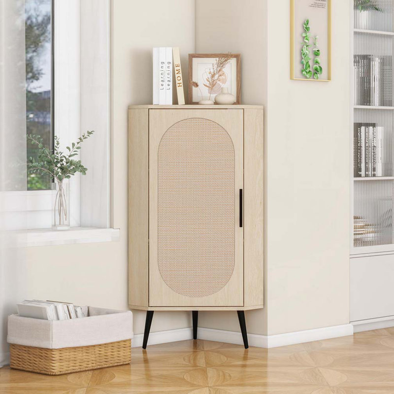 Corner cabinet Freestanding, Natural