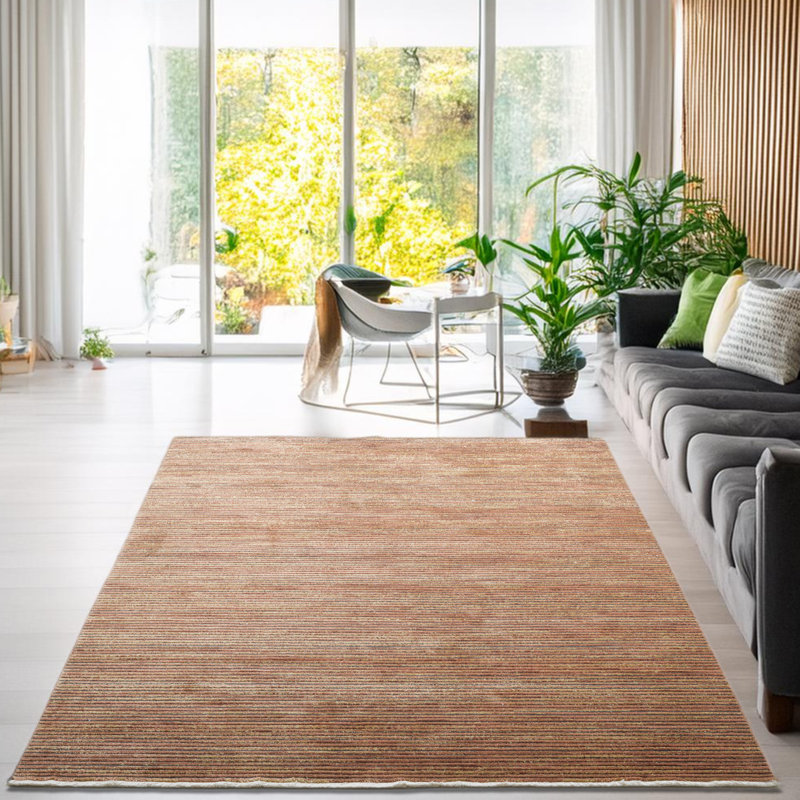 Corduletta carpet in rust brown, Rectangle 120 x 180cm