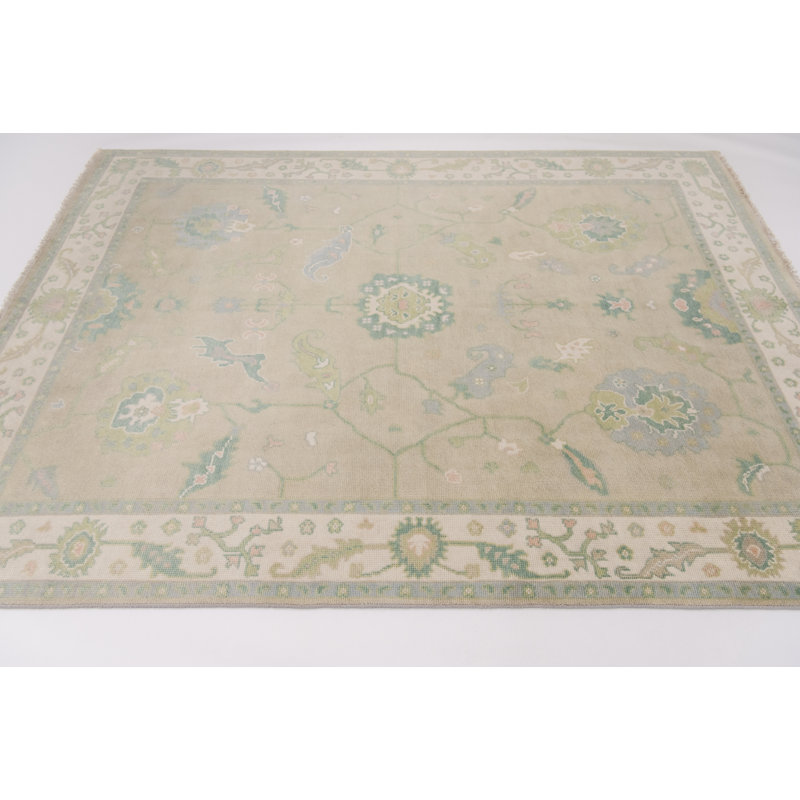 Mary Ellis Hand Knotted Wool Oriental Area Rug, Rectangle 8' x 10'