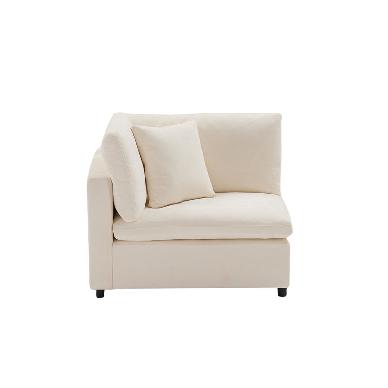 Heffington 4-Seater Modular Sofa Left Arm, Beige