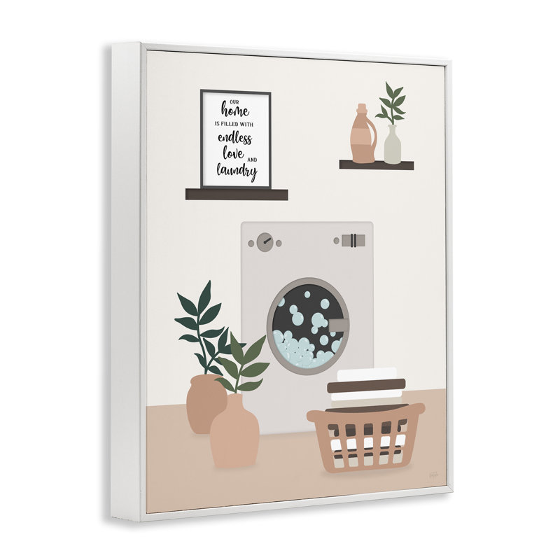 Giclée encadrée par Modern Family Laundry, conception de Natalie Carpentieri, H 20 po x l 16 po