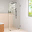 Solaris 40 in. x 78 in. Fully Frameless Radius Single Fixed Shower Panel-1163223919