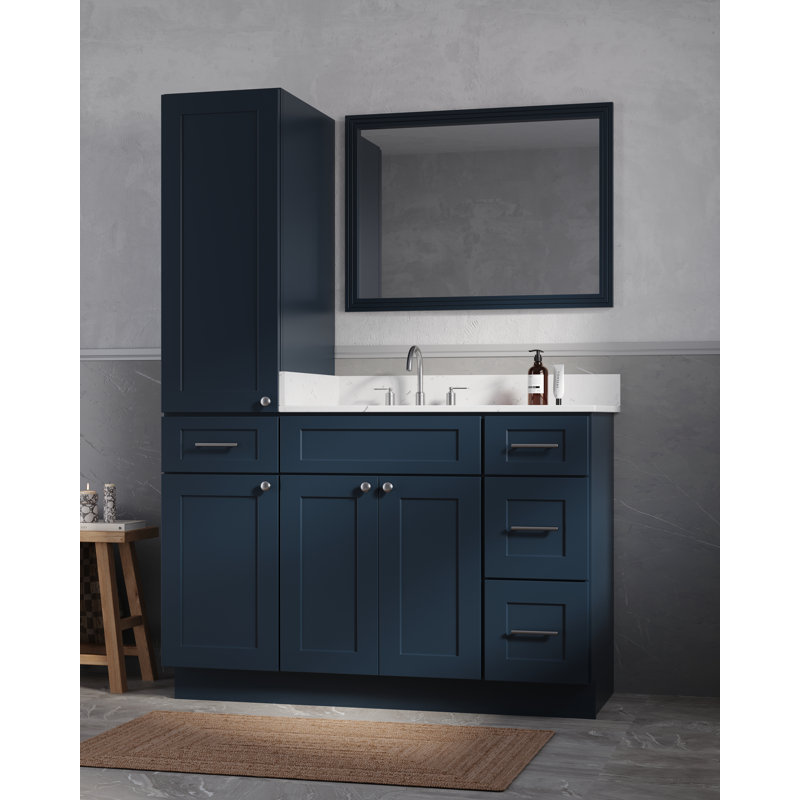Ensemble de meuble-lavabo simple 51 po Disar, Bleu