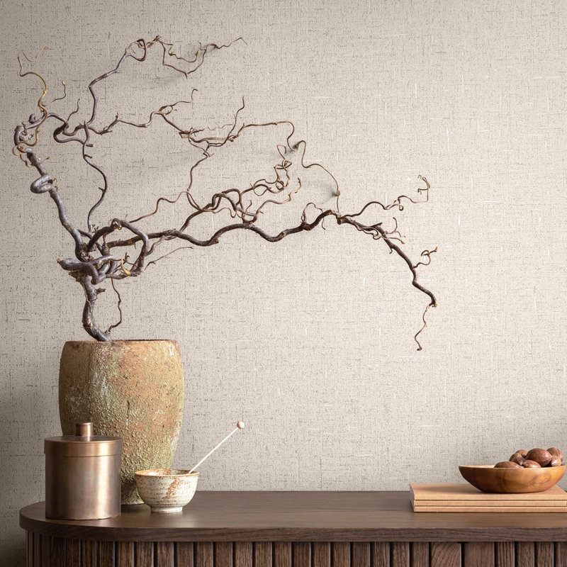 City Romance Collection Shimmery Accents Wallpaper Roll, Beige
