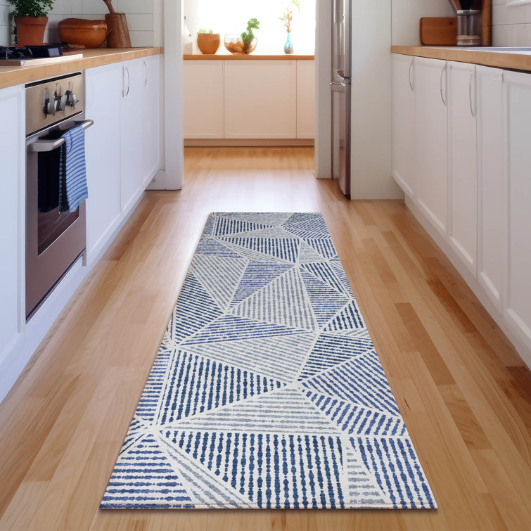 Premium Machine Washable Cerrito Navy Rug