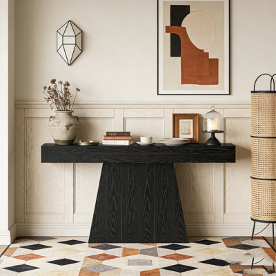 Table d'entrée avec table trapézoïdale Farmhouse Console