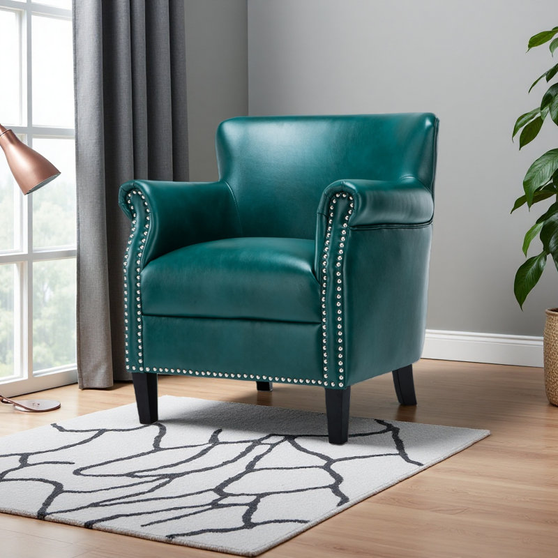 Club Chair, Teal