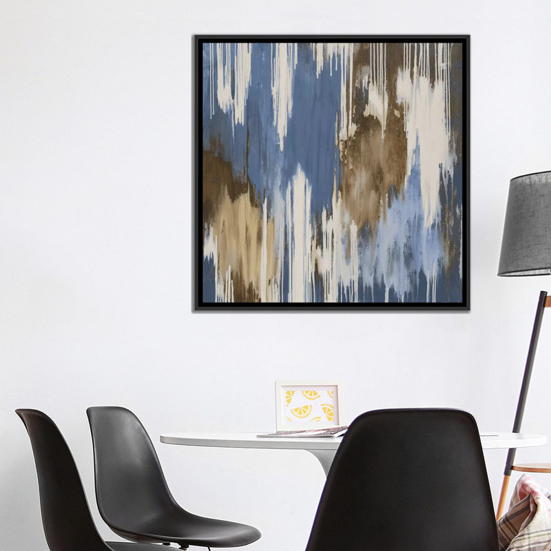 « flamme », reproduction sur toile, H 18 po x l 18 po x P 1,5 po, Toile avec cadre noir, Pas de tapis