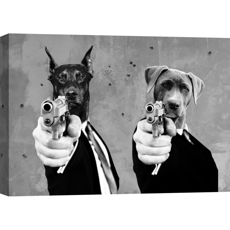 3AP5607 Reservoir Dogs by VizLab - Wrapped Canvas Art Prints, 60cm H x 80cm W x 4cm D
