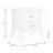 Babb White Finish Accent Table