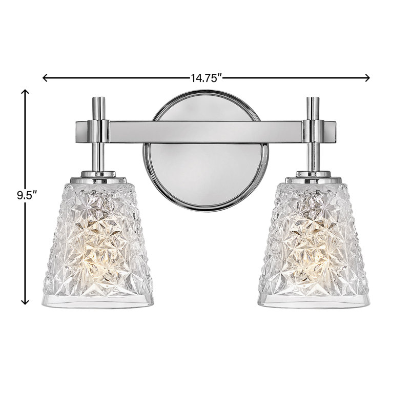 Amabelle 2 - Light Dimmable Chrome Vanity Light