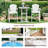 2-Person HDPE Square Outdoor Dining Set-1755017585
