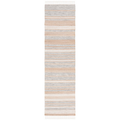Caspen Hand Woven Jute, Wool Striped Rug