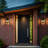 Abby 7 Inch Outdoor Wall Sconce in Black