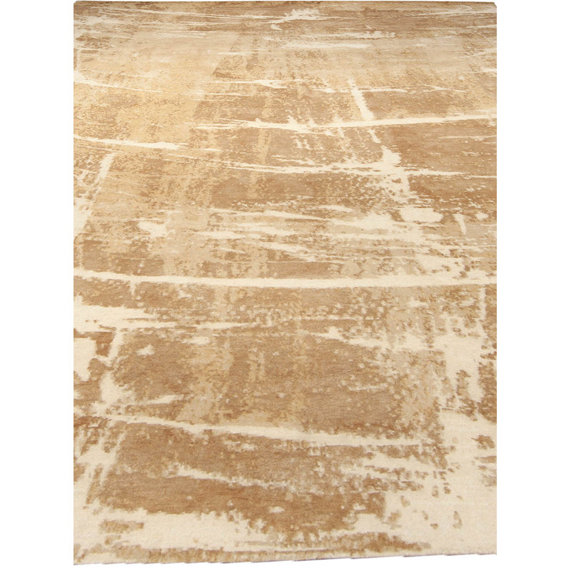 Modern One-of-a-Kind Rectangle 8' X 10'2" Hand Knotted Area Rug