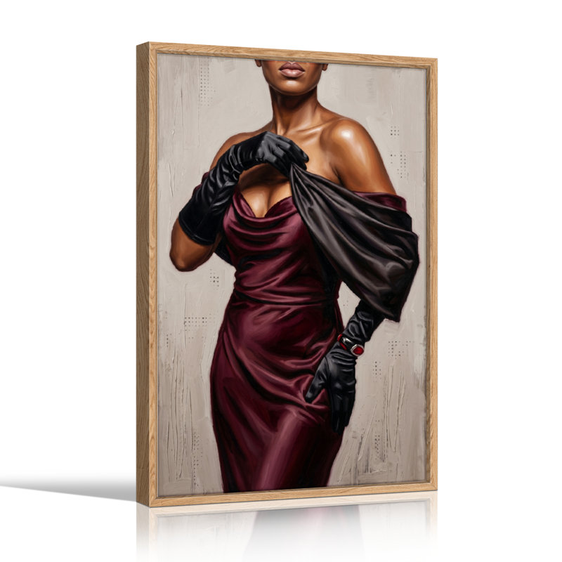 Ensemble de 1 tableau sur toile représentant une femme élégante, 36"H x 24"W, Wrapped Canvas