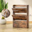 Armoire à chaussures étroite Grain de bois-1418611311
