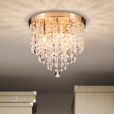 Plafonnier en cristal à 5 lumières Cheyan