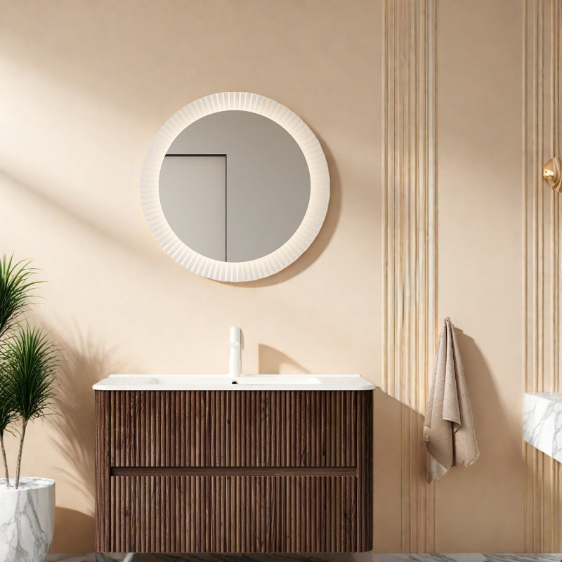 Meuble-lavabo moderne peu encombrant avec lavabo en céramique de qualité supérieure
