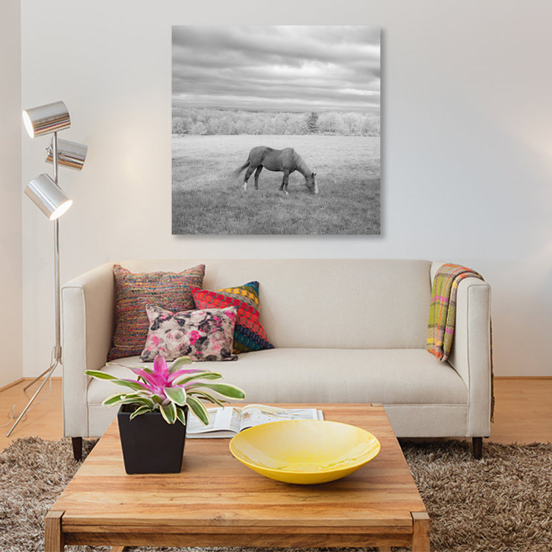 « solitaire », photographie sur toile, H 12 po x l 12 po x P 0,75 po, Pas de tapis, Toile tendue
