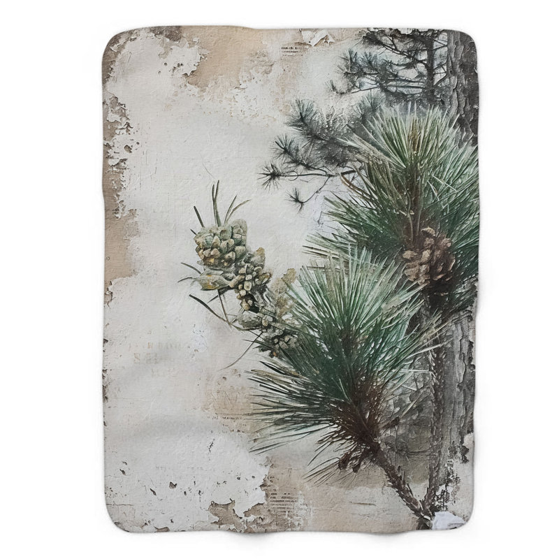 Evergreen Enchantment - Couverture en sherpa de qualité supérieure, Lit simple