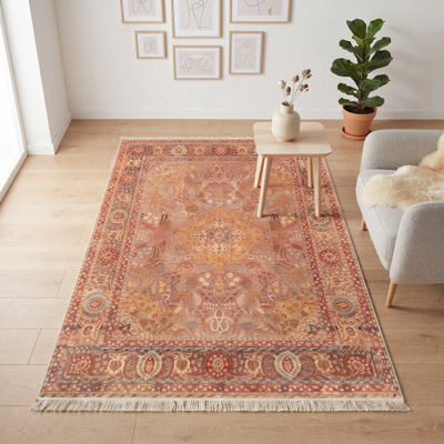 Tapis traditionnel Mute Safran