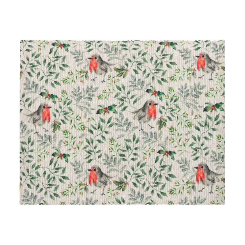 Robin Polyester Floral Rectangle Placemat