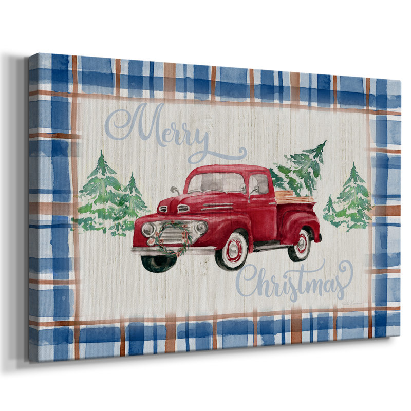 Art de vacances de Noël III - toile tendue avec châssis-XX, H 16 po x l 24 po
