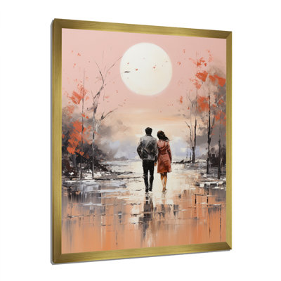 Cantera couple marchant sur la plage