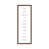 Classic Brown Wood Floater Framed