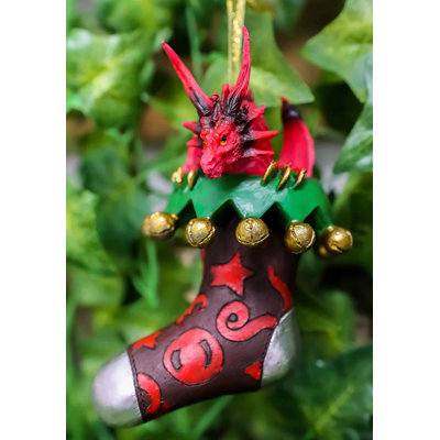 Figurine Anethrah Fantas Imp Dragon in Jingle Bells