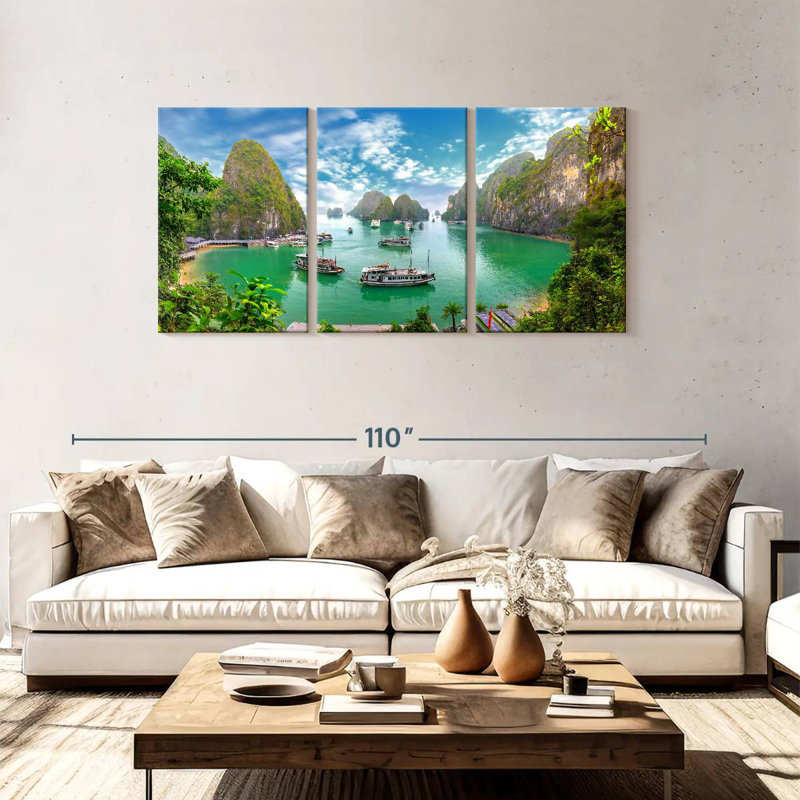 Gillard, baie d'Halong, Vietnam, H 39 po x l 80 po