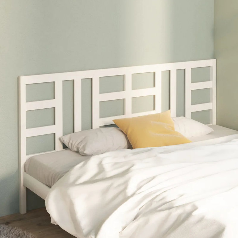 Solid Wood Headboard, 186 x 100 cm, White