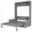 Lit escamotable double avec canapé et rangement, parfait pour les petits espaces et la vie multifonctionnelle-2060033035