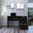 3 Drawers Computer Desk, One Shelf-1156638594