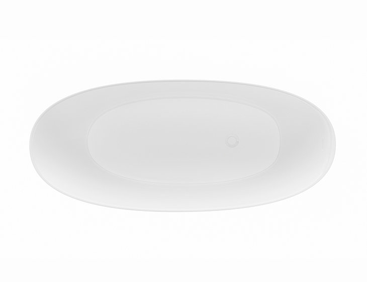 Walker 61.75" Freestanding Soaking Bathtub, Gloss White