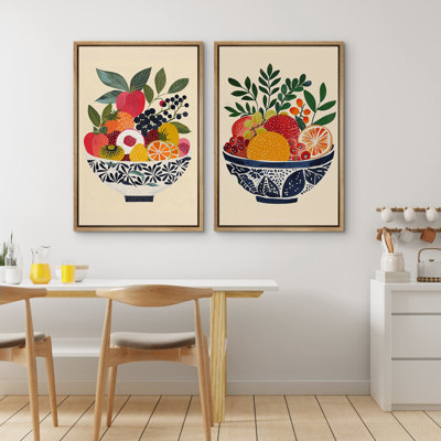 Cuisine, fruits éclatants, illustrations, décor champêtre français rustique