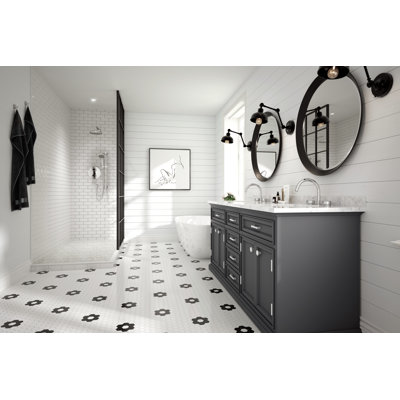 Eclissi Widespread Lavatory Faucet With C-Spout