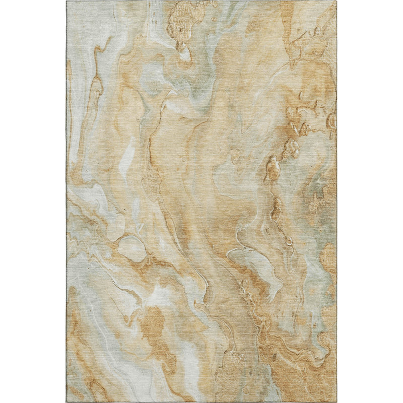 Premium Machine Washable Varroville AMF1707 Abstract Rug, Rectangle 8' x 10'