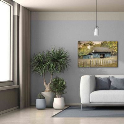 «Old Teal Shed» par Lori Deiter, art mural sur toile
