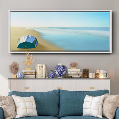 Boat on a Beach II- Framed Canvas