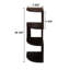 Tablette d'angle, 4 pièces, en bois de hickory massif américain-97831690