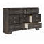 Commode en bois gris avec tiroirs de rangement 1pc