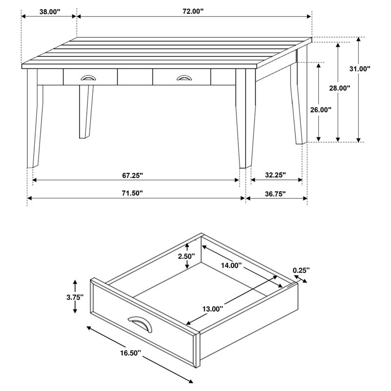 Table de salle à manger Mid-Century