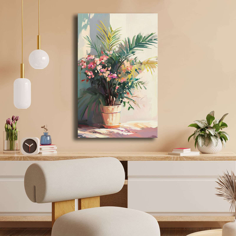 Peinture décorative sur toile, H 27,56 po x l 17,72 po