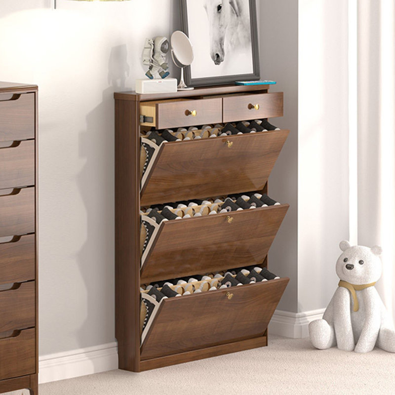 Walnut Solid wood Shoe Storage
