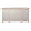 Buffet en bois de pin de 67 po de largeur Theo
